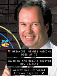 Dennis Haskins Obituary, Cause of Death – Saved by the Bell Star Dies at 75